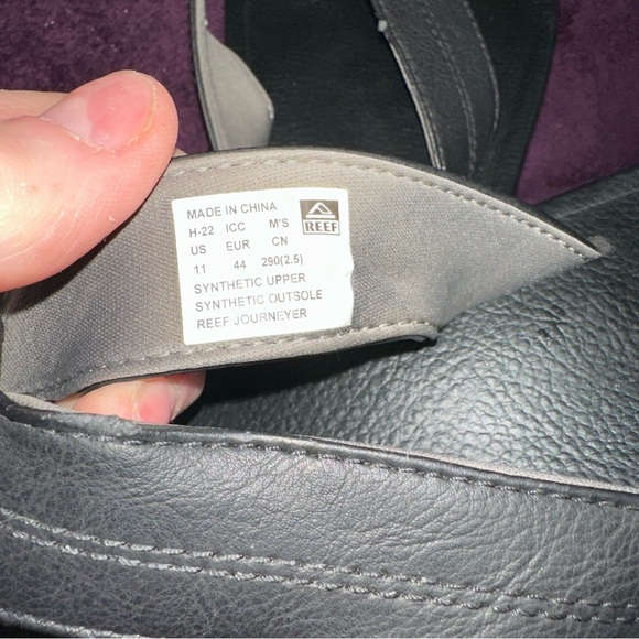 Black and Gray Flip Flops